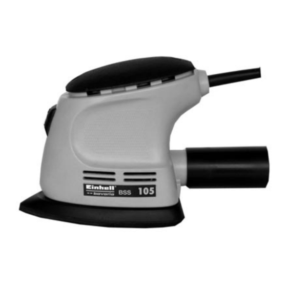 EINHELL Bavaria BSS 105 Instructions De Service