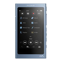 Sony NW-A45 Guide D'aide