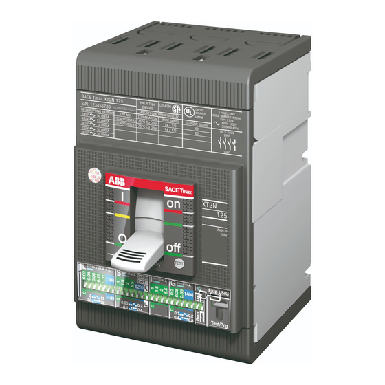 ABB SACE Tmax XT1 Manuel D'instructions