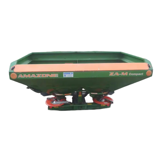 Amazone ZA-M Compact Notice D'utilisation