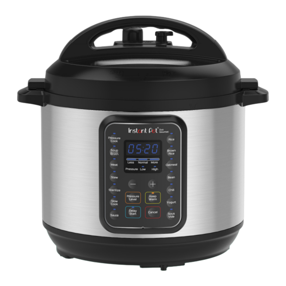 Instant Pot DUO GOURMET Guide De Démarrage