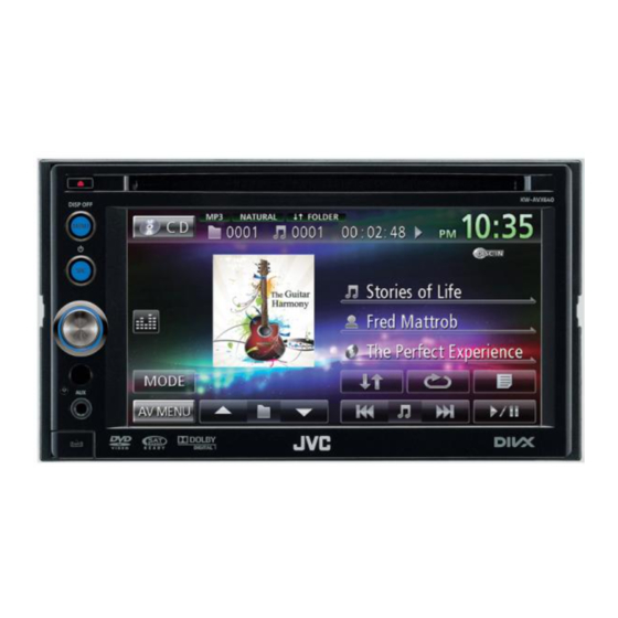 JVC KW-AVX740 Manuel D'installation/Raccordement