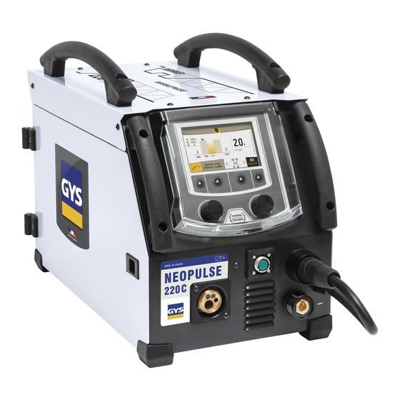 GYS NEOPULSE 220 C Mode D'emploi