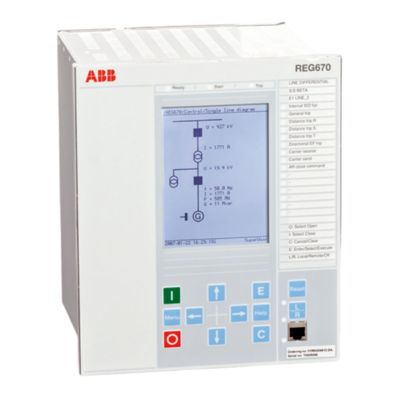 ABB REG670 Guide De L'acheteur