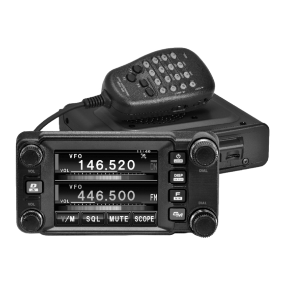 Yaesu FTM-400XDE Manuel D'utilisation