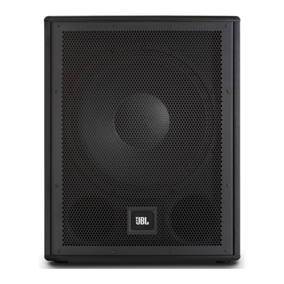 Harman JBL Professional IRX115S Manuels