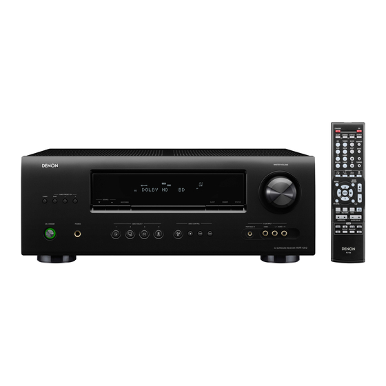 Denon AVR-1312 Manuel De L'utilisateur