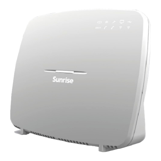 Sunrise Internet Box Manuel