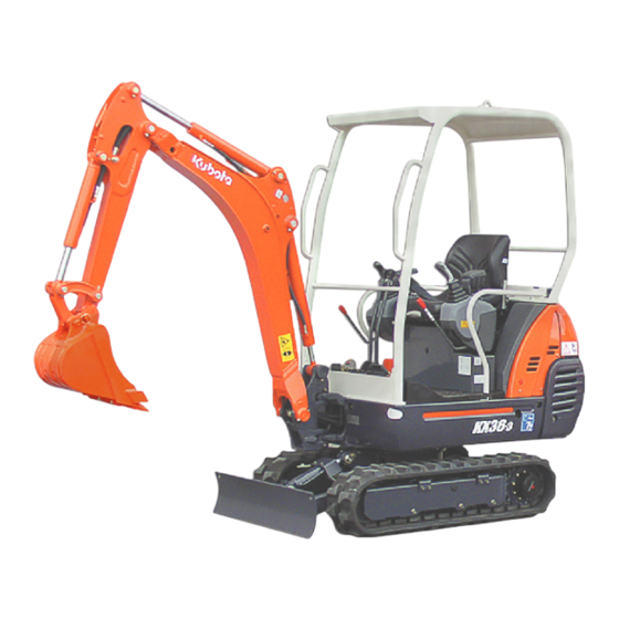 Kubota KX36-3 Notice D'utilisation