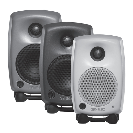 Genelec 8020A Manuel D'utilisation