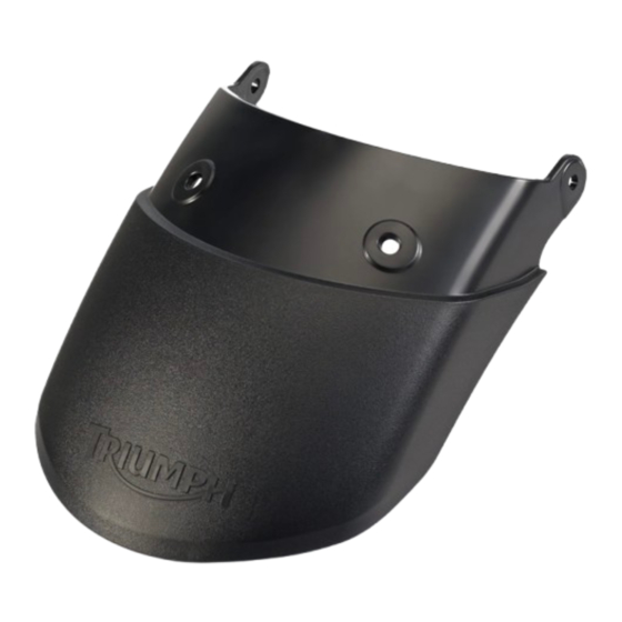 Triumph A9708258 Mode D'emploi