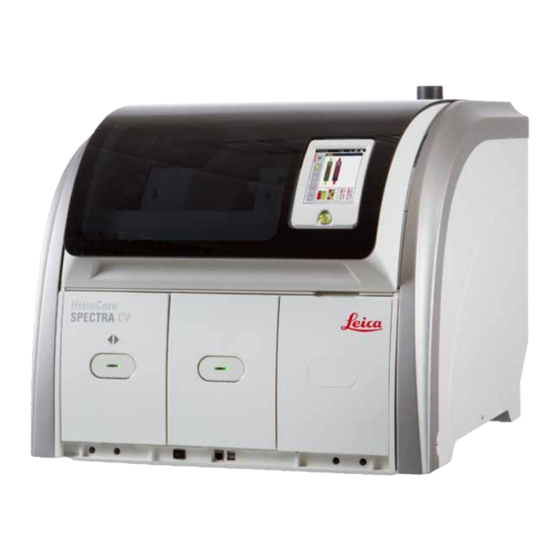 Leica BIOSYSTEMS HistoCore SPECTRA CV Manuels