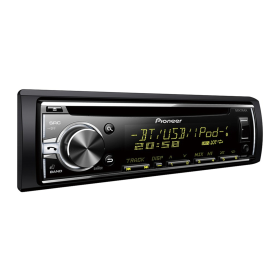 Pioneer DEH-X5800BT Guide De Démarrage Rapide