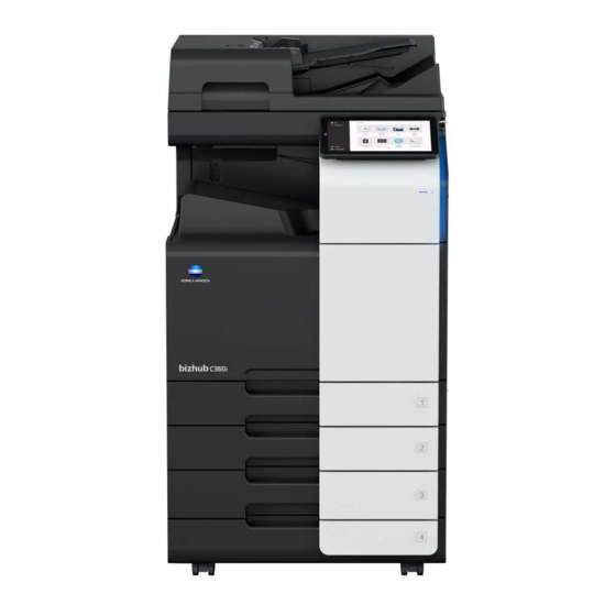 Konica Minolta bizhub C360i Guide Rapide