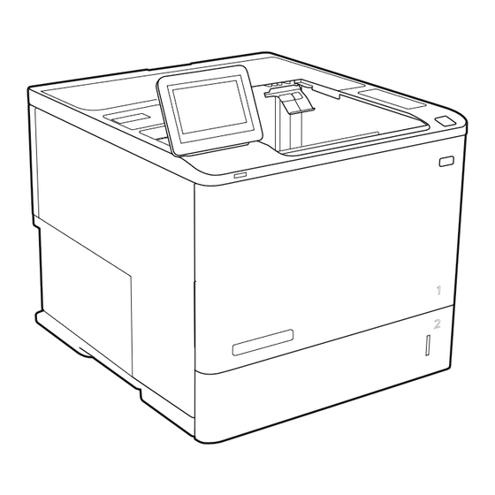 HP LaserJet E60155 Guide De L'utilisateur