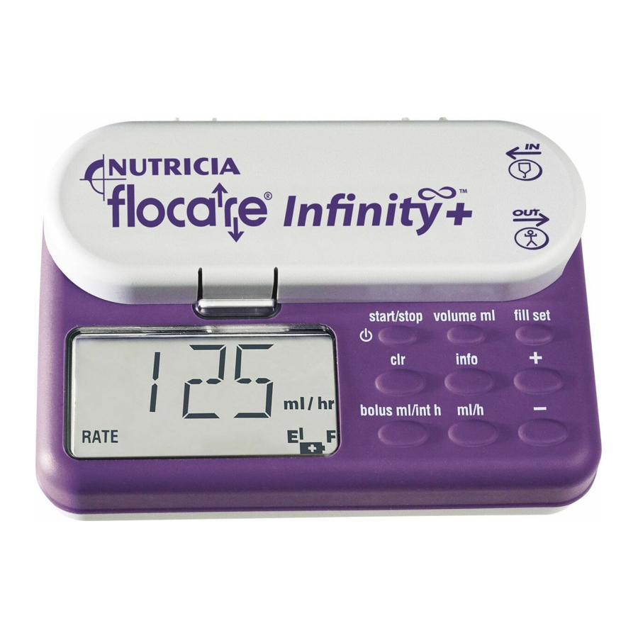 Nutricia FLOCARE Infinity Manuel D'entretien Et De Maintenance