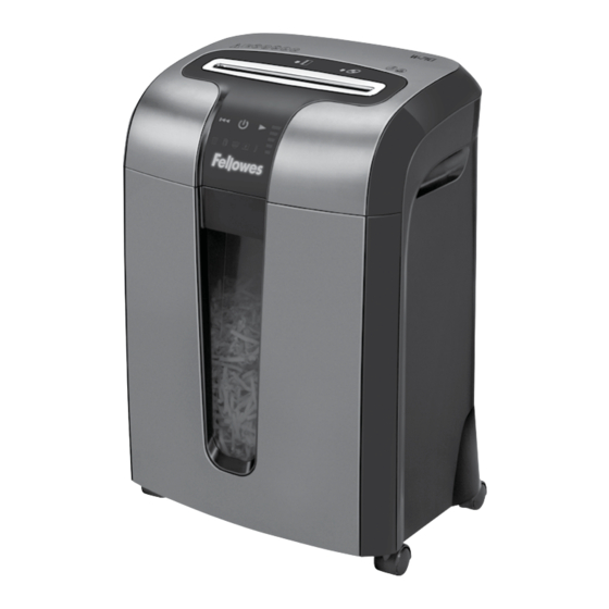 Fellowes Powershred W-71Ci Mode D'emploi