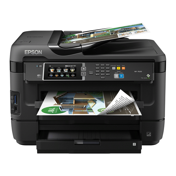 Epson WF-7610 Guide Rapide