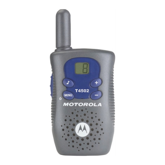 Motorola T4502 Manuels