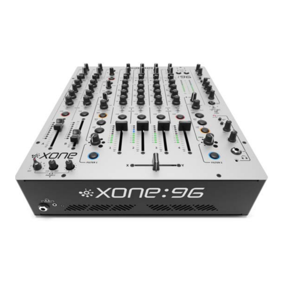 ALLEN & HEATH xone: 96 Mode D'emploi