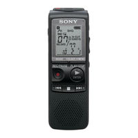 Sony ICD-PX820 Guide De Démarrage Rapide