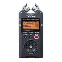 Teac TASCAM DR-40 Mode D'emploi