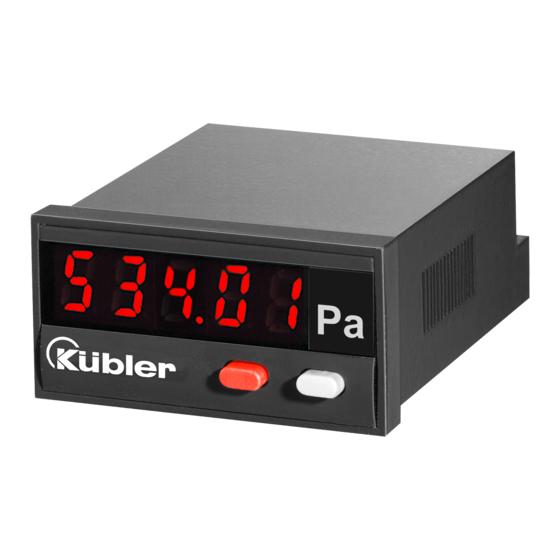 Kübler Codix 534 Instructions D'utilisation