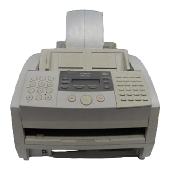 Canon FAX L360 Manuel D'utilisation