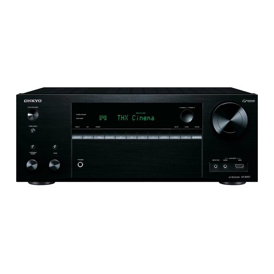 Onkyo HT-R997 Mode D'emploi