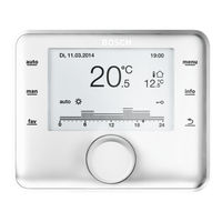 Bosch CW 800 Notice D'installation