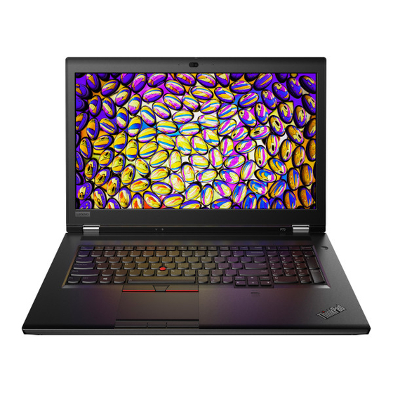 Lenovo ThinkPad P73 Guide De Configuration