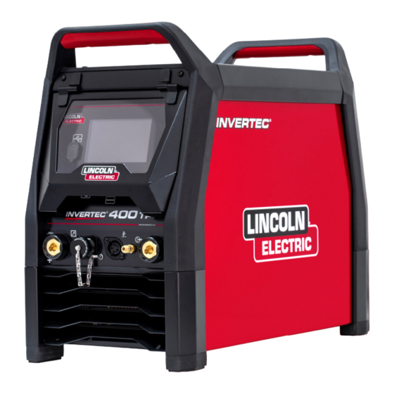 Lincoln Electric INVERTEC 400TP Guide D'utilisation