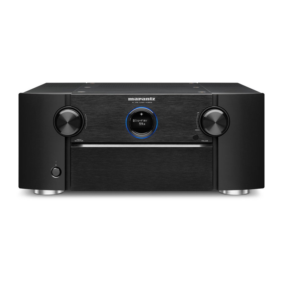 Marantz AV8802 Manuel De L'utilisateur