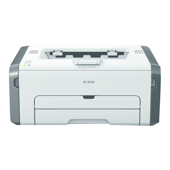 Ricoh SP 201N Manuel Utilisateur Et Guide Utilisateur