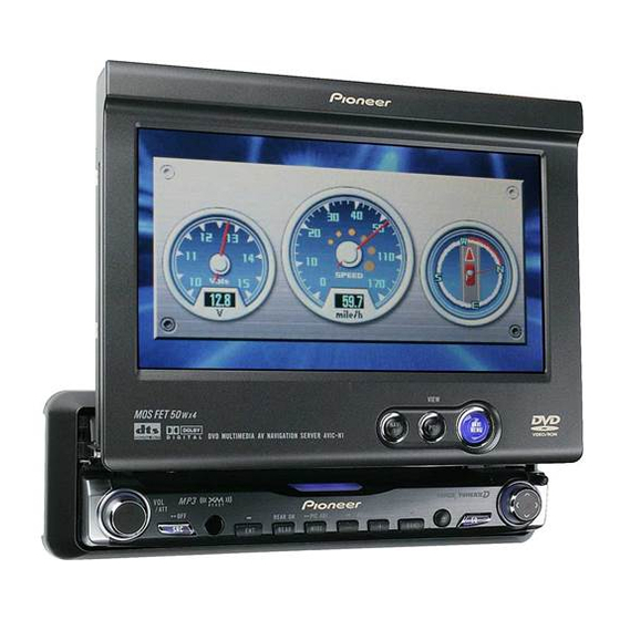 Pioneer Avic-N1 Manuel De Fonctionnement