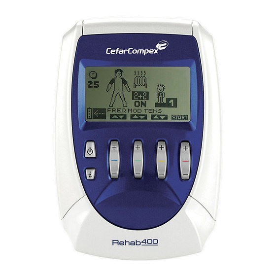 CefarCompex Rehab 400 Manuels