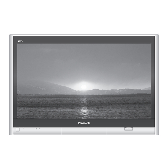 Panasonic VIERA TH-37PV600E Mode D'emploi