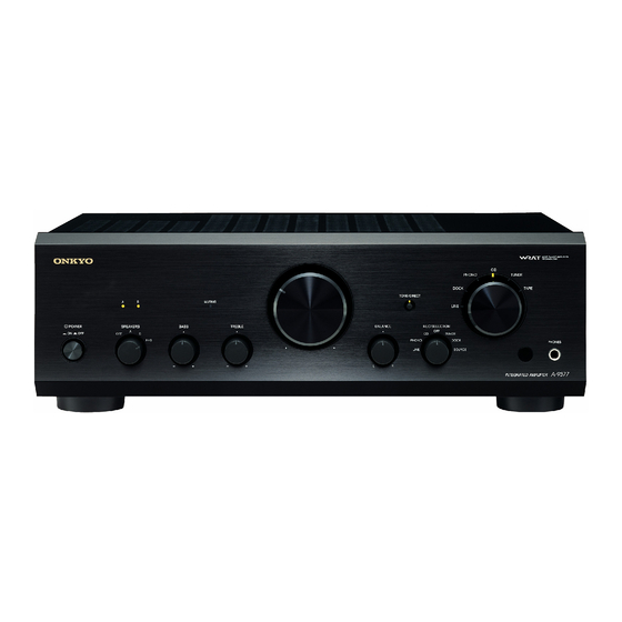 Onkyo A-9377 Manuel D'instructions
