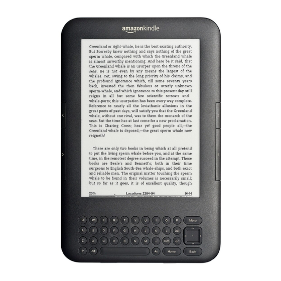 Amazon Kindle Guide D'utilisation Abrégé