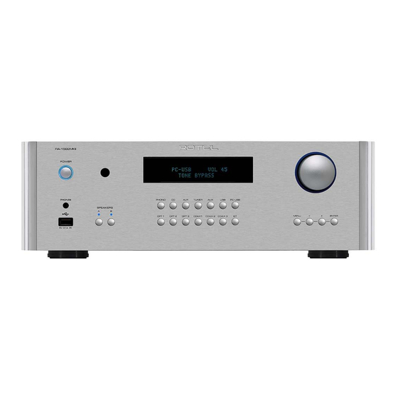 Rotel RA‑1592MKII Manuel De L'utilisateur