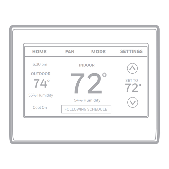 Honeywell RTH9585WF Guide De L'utilisateur