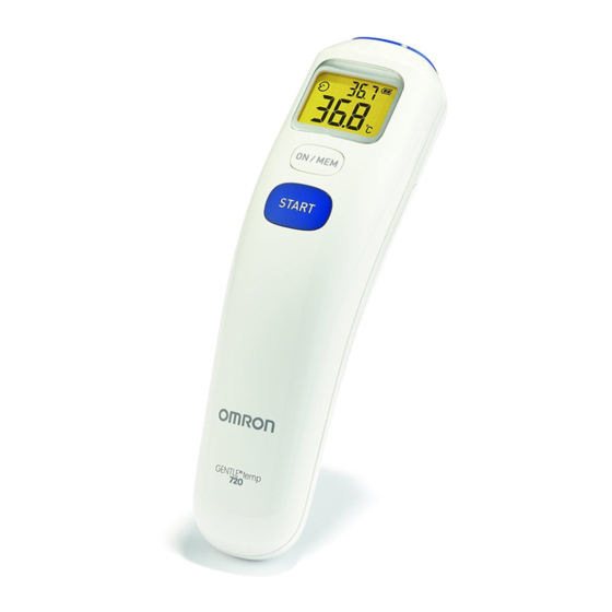 Omron Gentle Temp 720 Mode D'emploi