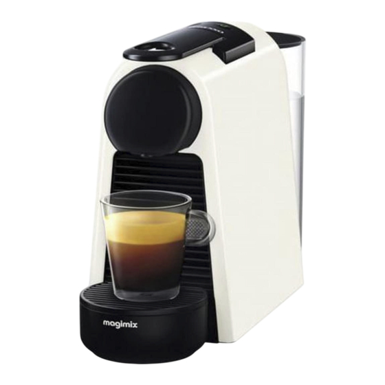 MAGIMIX Nespresso MY MACHINE ESSENZA MINI Mode D'emploi