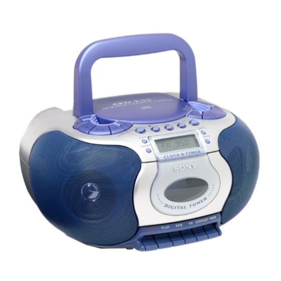 Sony CFD-E55 Mode D'emploi