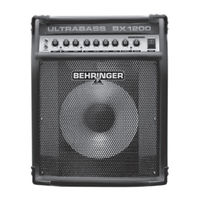 Behringer ULTRABASS BX1200 Notice D'utilisation