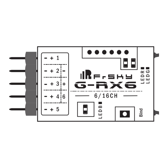 FrSky G-RX6 ACCST Manuel D'utilisation