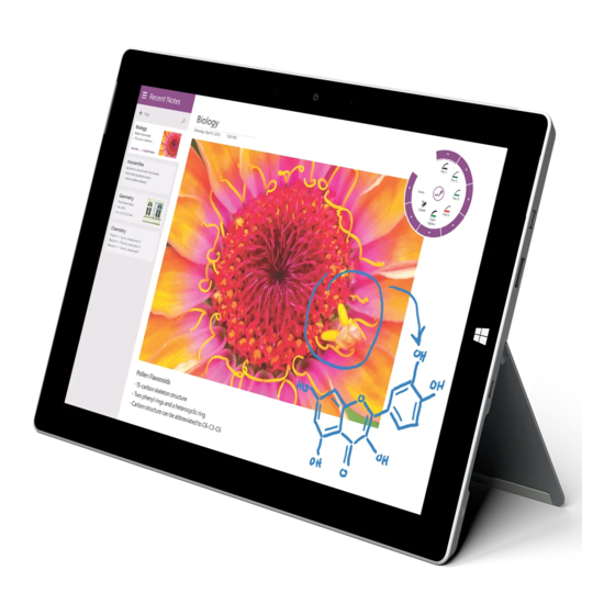 Microsoft Surface 3 Guide De L'utilisateur