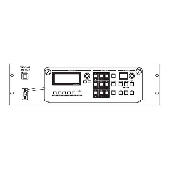 Tascam DS-M7.1 Mode D'emploi