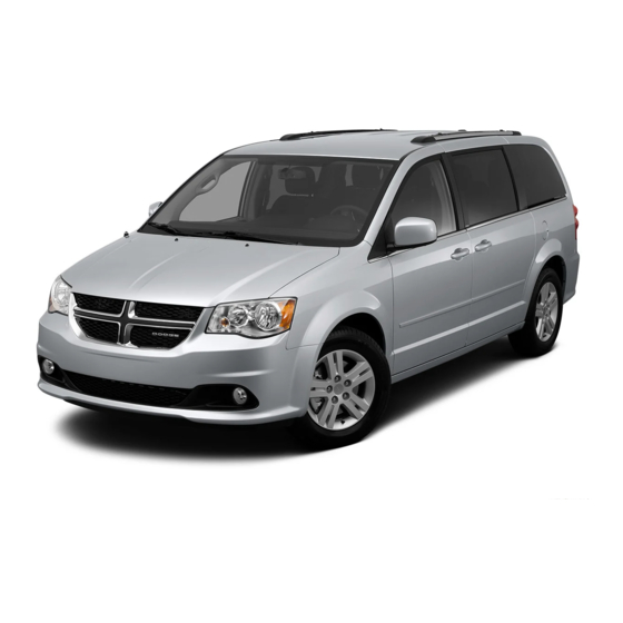 Dodge Grand Caravan 2012 Guide De L'automobiliste