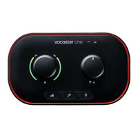 Focusrite vocaster one Guide D'utilisation